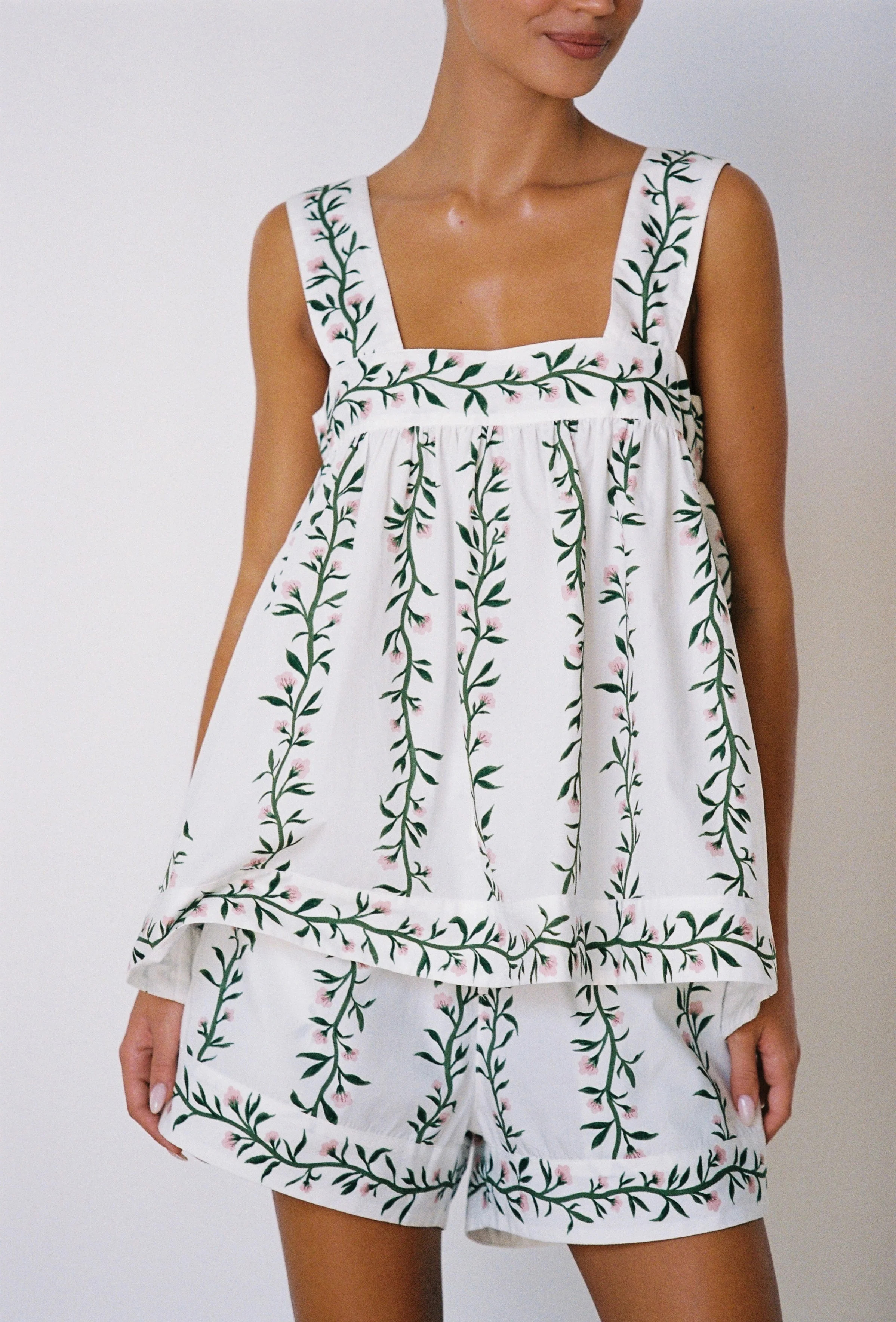 Suzette Sleep Set - Cotton - Vine Pink | Piyama US