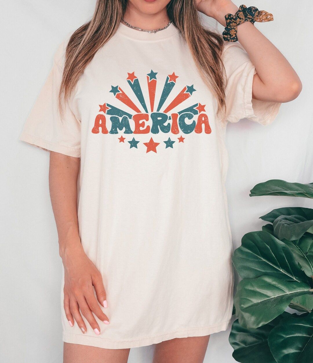 Retro USA Comfort Colors shirt, 4th of July tee, Retro funny fourth shirt, Womens 4th of July shi... | Etsy (US)