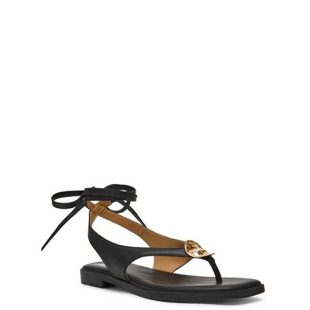 DV Dolce Vita Women's Markly Thong Sandal with Ankle Wrap | Walmart (US)