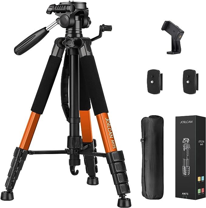 JOILCAN Tripod Camera Tripods, 74" Tripod for Camera Cell Phone Video Photography, Heavy Duty Tal... | Amazon (US)
