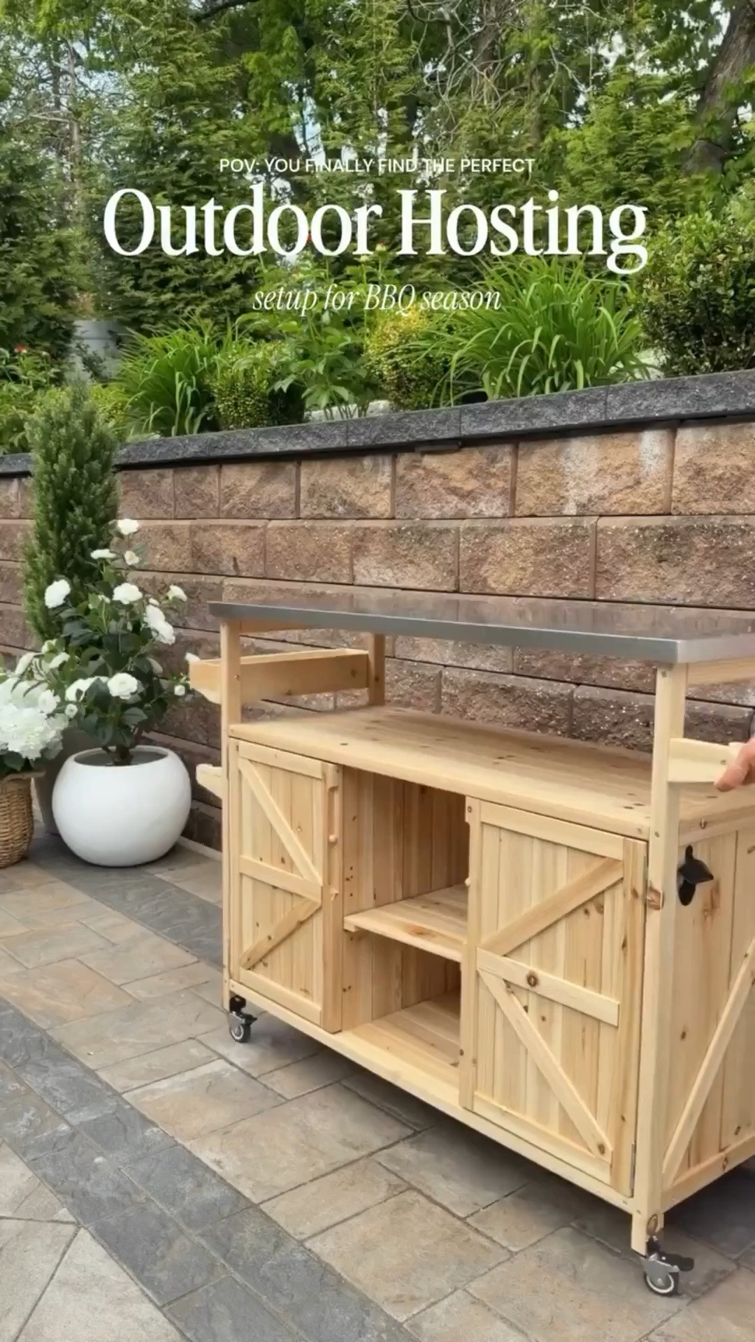 Creating an outdoor space that’s ready for effortless entertaining starts with pieces that are as functional as they are beautiful. 🤎✨

This grilling cart has been such a great addition to our patio, giving us extra prep space, convenient storage, and a spot to keep everything within reach while we cook. I love that it looks like an intentional piece of furniture instead of just another outdoor accessory.

The clean, timeless design fits right in with our patio, and the wheels make it easy to move wherever we need it. It’s one of those finds that makes hosting feel a little easier while keeping the space looking elevated and organized. 🌿

#LTKHome #LTKvlog #LTKmomlife