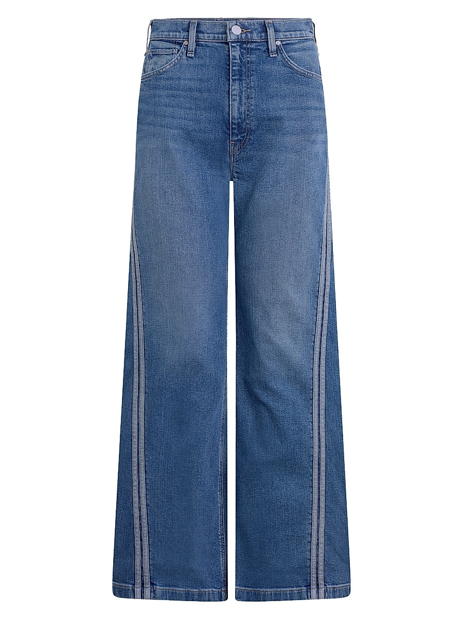 Hudson Jeans Women's Jodi Track-Detail Wide-Leg Loose-Fit Jeans - National - Size 29 | Saks Fifth Avenue
