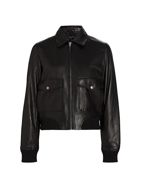 rag & bone ICONS Andrea Leather Jacket | Saks Fifth Avenue