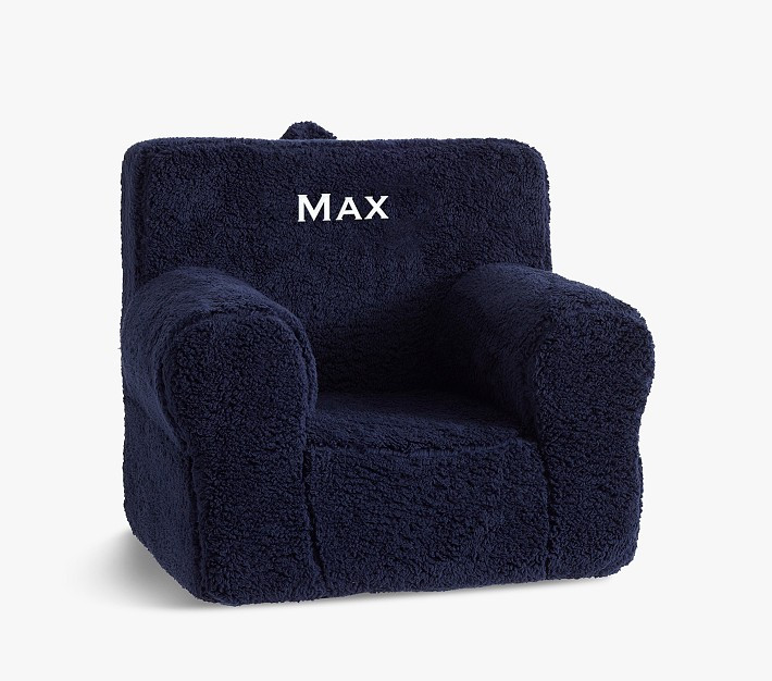 Kids Anywhere Chair®, Navy Cozy Sherpa | Pottery Barn Kids