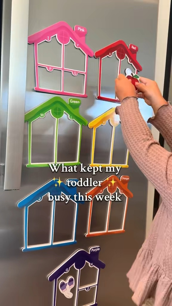 Toddler fun that doubles as a learning activity! 🍎 ✨ 🎨 

#LTKKids #LTKFamily