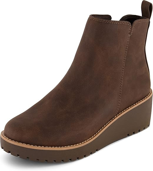CUSHIONAIRE Women's Ilena wedge boot +Memory Foam, Wide Widths Available | Amazon (US)