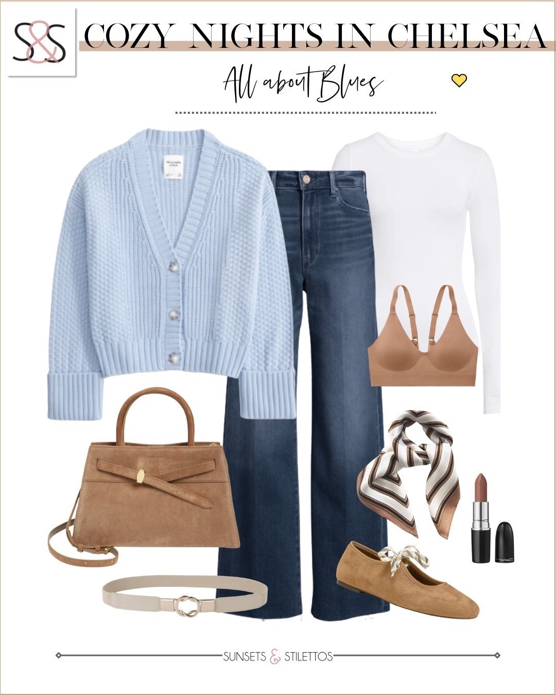 This blue cardigan is one of those pieces I reach for constantly. Easy, polished, and works dressed up or casual without trying too hard.

spring outfit ideas, spring capsule wardrobe, light blue cardigan outfit, transitional spring layers, straight leg jeans outfit, everyday spring outfits, neutral accessories, classic wardrobe staples, spring casual outfits, chic spring style, women over 40 spring fashion

#LTKWorkwear #LTKSeasonal #LTKOver40