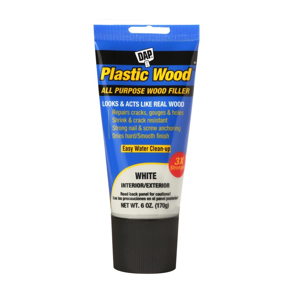 Plastic Wood 6 oz. White Latex Wood Filler | The Home Depot