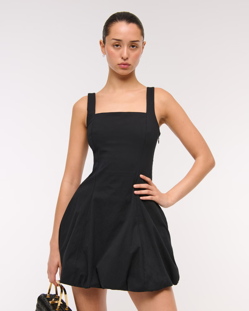 The A&F Mila Bubble Hem Mini Skort | Abercrombie & Fitch (US)