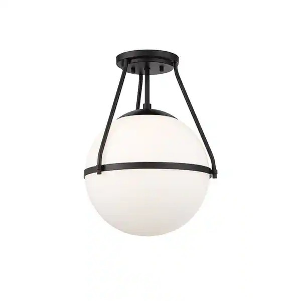 Carson Carrington Henningsvaer 1-light Semi-flush Mount Fixture - Matte | Bed Bath & Beyond