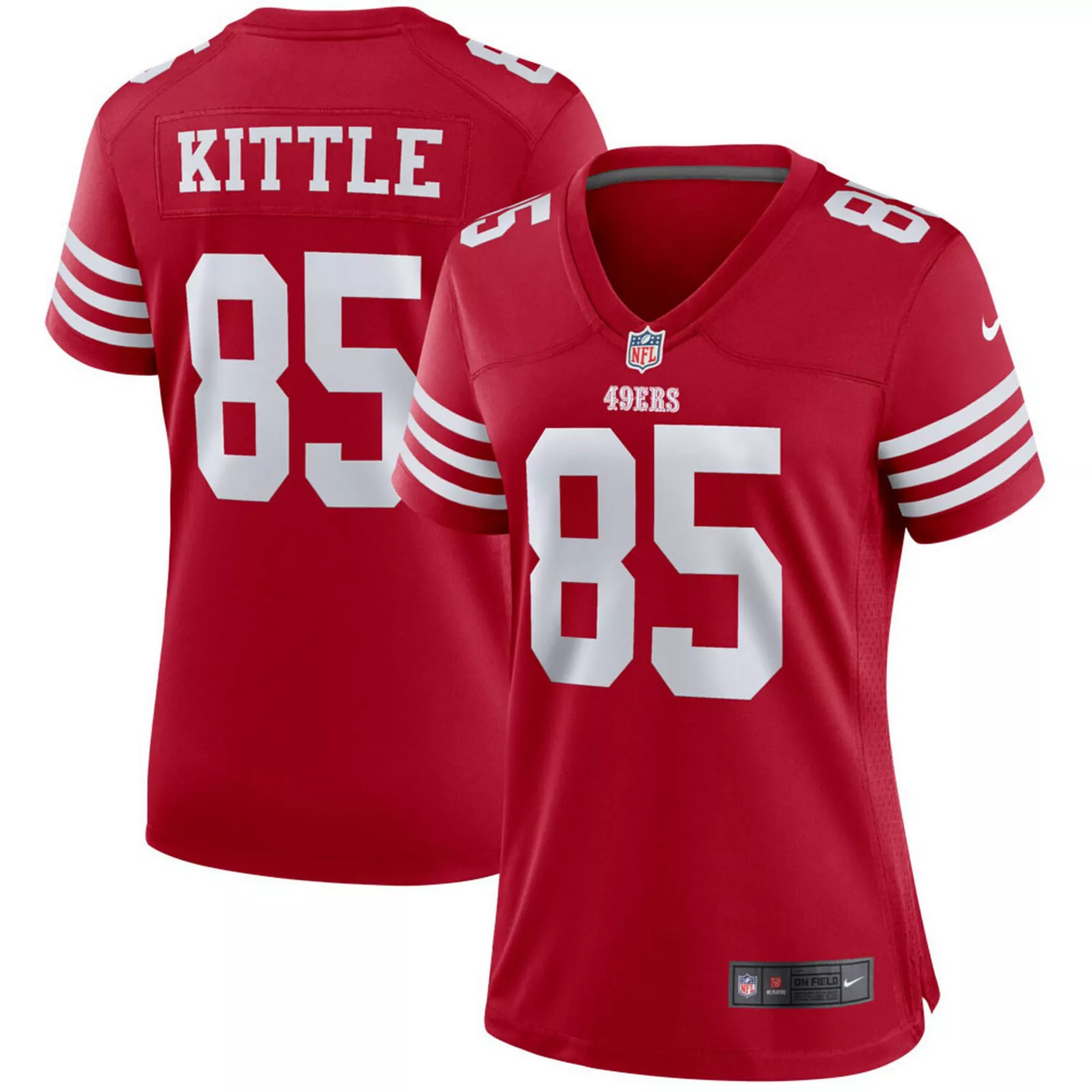Women's Nike George Kittle Scarlet San Francisco 49ers Player Jersey | Kohl's