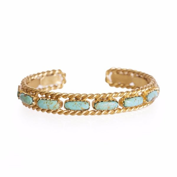 Cable Bangle - Turquoise | Christina Greene 