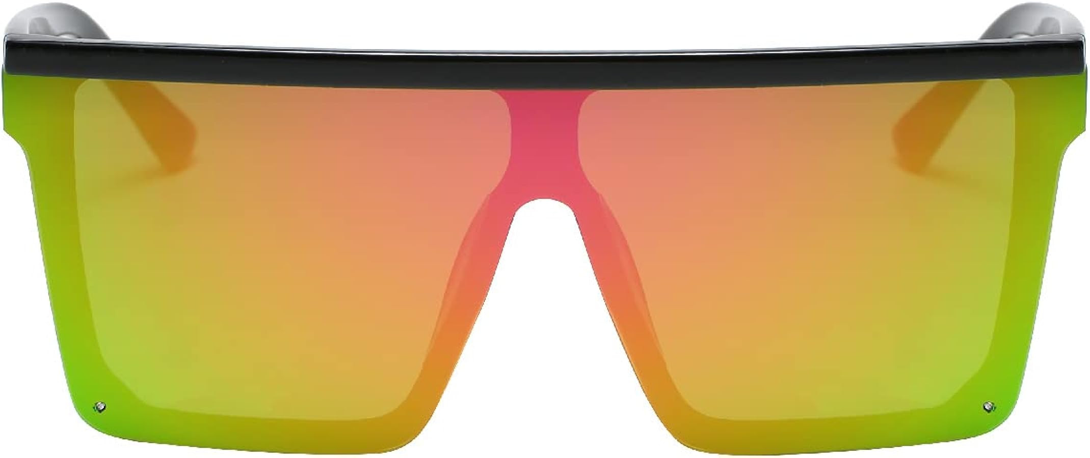 Dollger Square Oversized Sunglasses for Women Men Fashion Flat Top Big Black Frame Shades | Amazon (US)