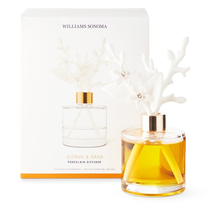 Home Fragrance Porcelain Diffuser, Citrus & Sage | Williams-Sonoma