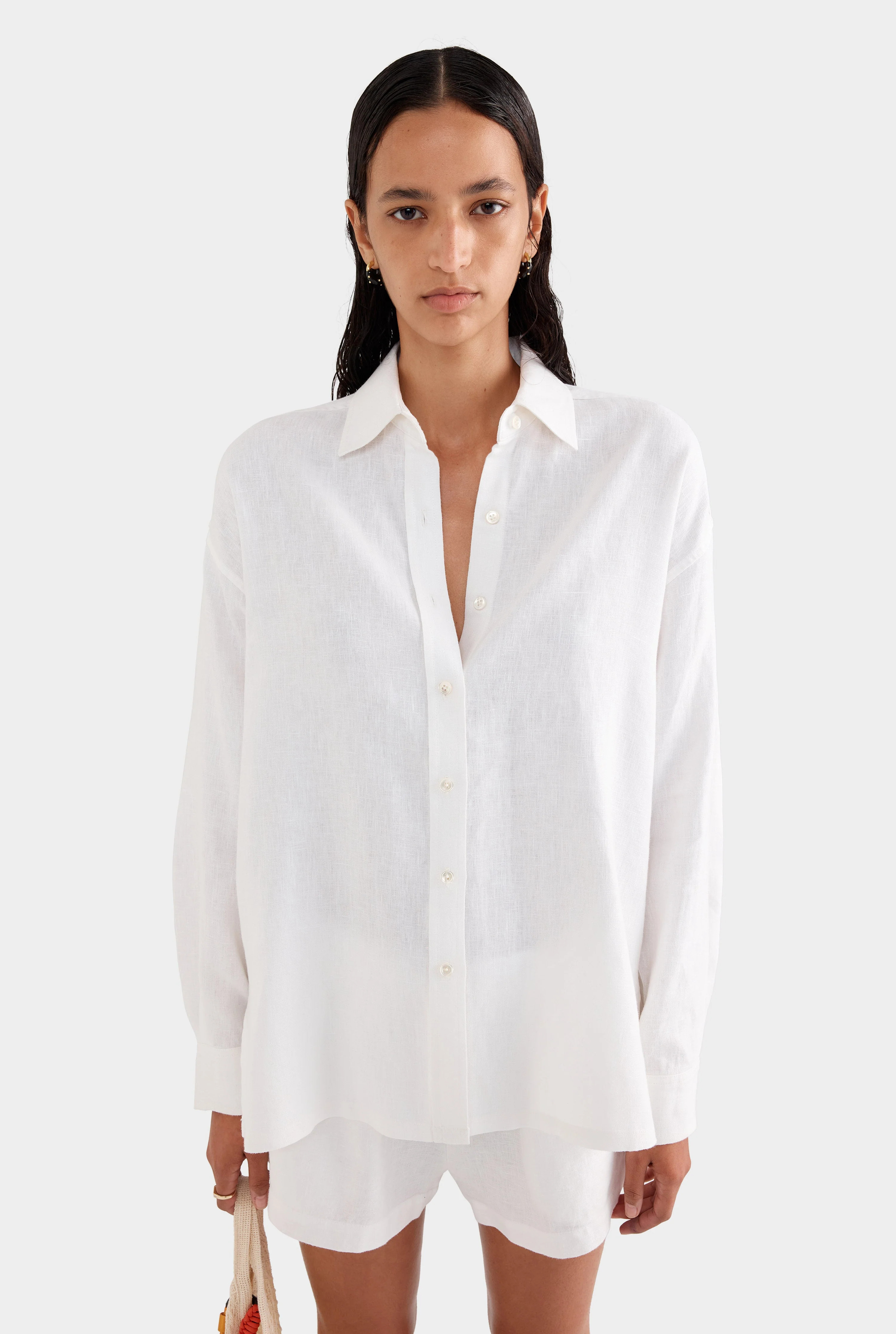 Oversized Linen Shirt | Venroy AU