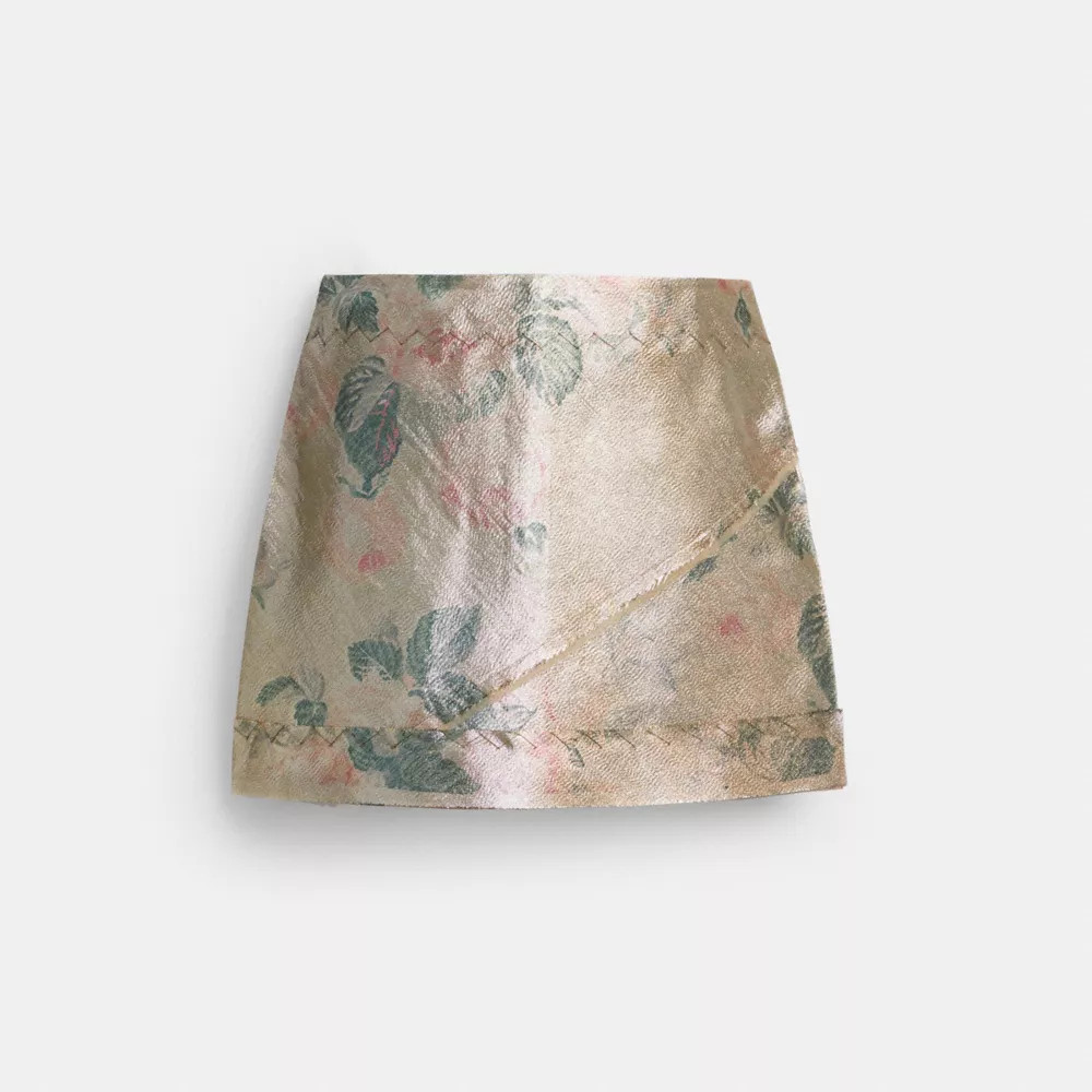 Coach Buy Now Lamé Mini Skirt - Women's Skirts - Gold - Size 4 | Coach (US)