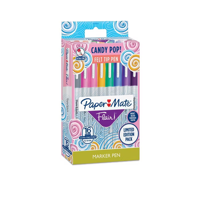 16pk Marker Pens Flair Ultra Fine Tip .4mm Multicolor - PaperMate | Target