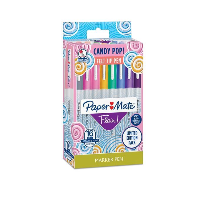 16pk Marker Pens Flair Ultra Fine Tip .4mm Multicolor - PaperMate | Target