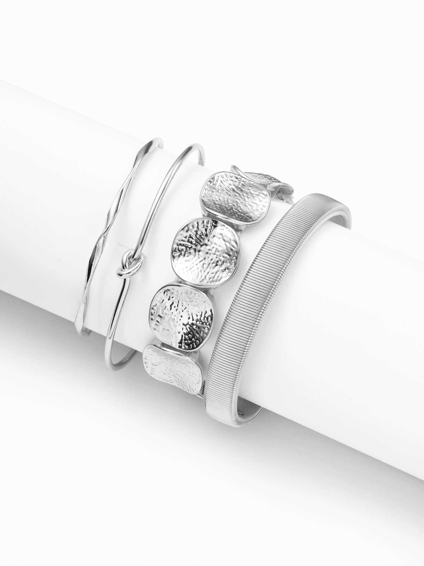 4 PCS GEOMETRIC BRACELETS SET For Daily Casual | Cider
