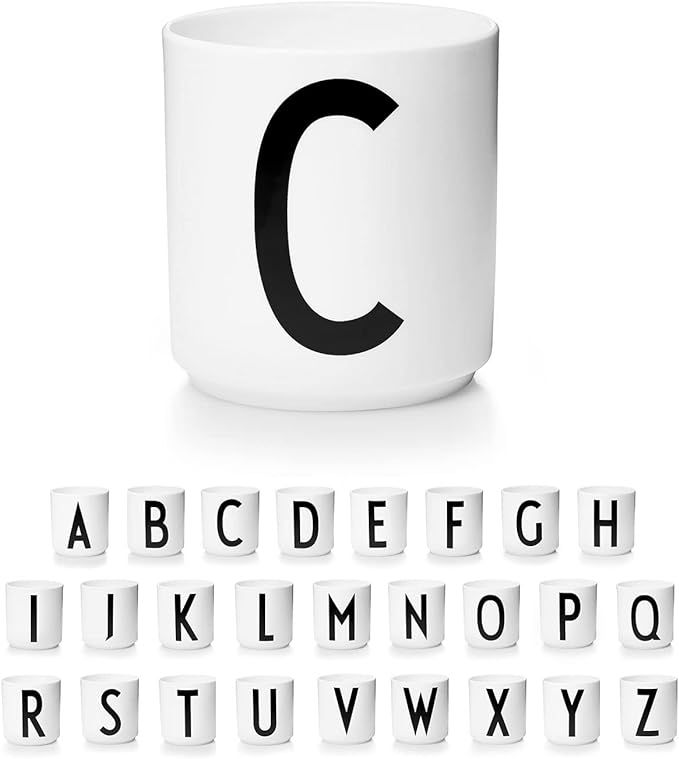 Design Letters Coffee Mug Initial A-Z | Monogram Christmas Coffee Mug for Men, Women | 11 oz Porc... | Amazon (US)