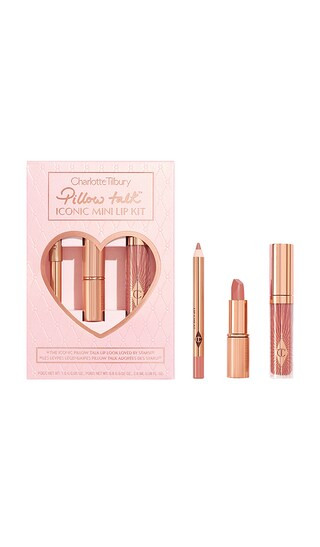 Charlotte Tilbury Pillow Talk Iconic Mini Lip Kit in Beauty: NA. | Revolve Clothing (Global)