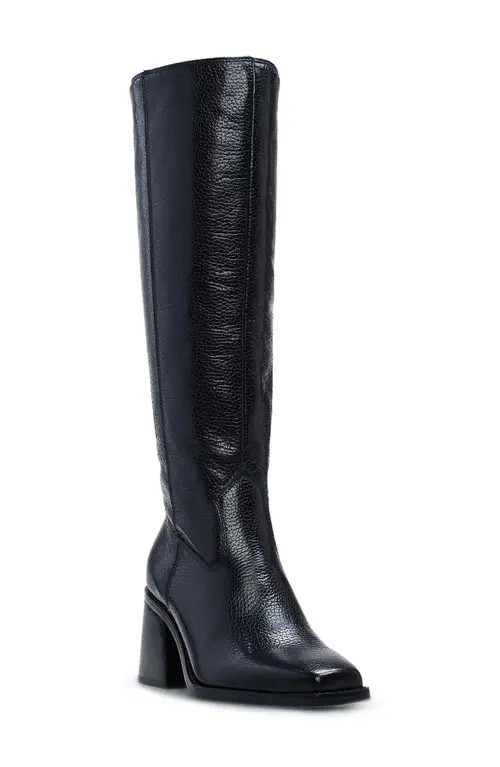 Vince Camuto Sangeti Knee High Boot in Black Pebbled at Nordstrom, Size 5.5 Regular Calf | Nordstrom