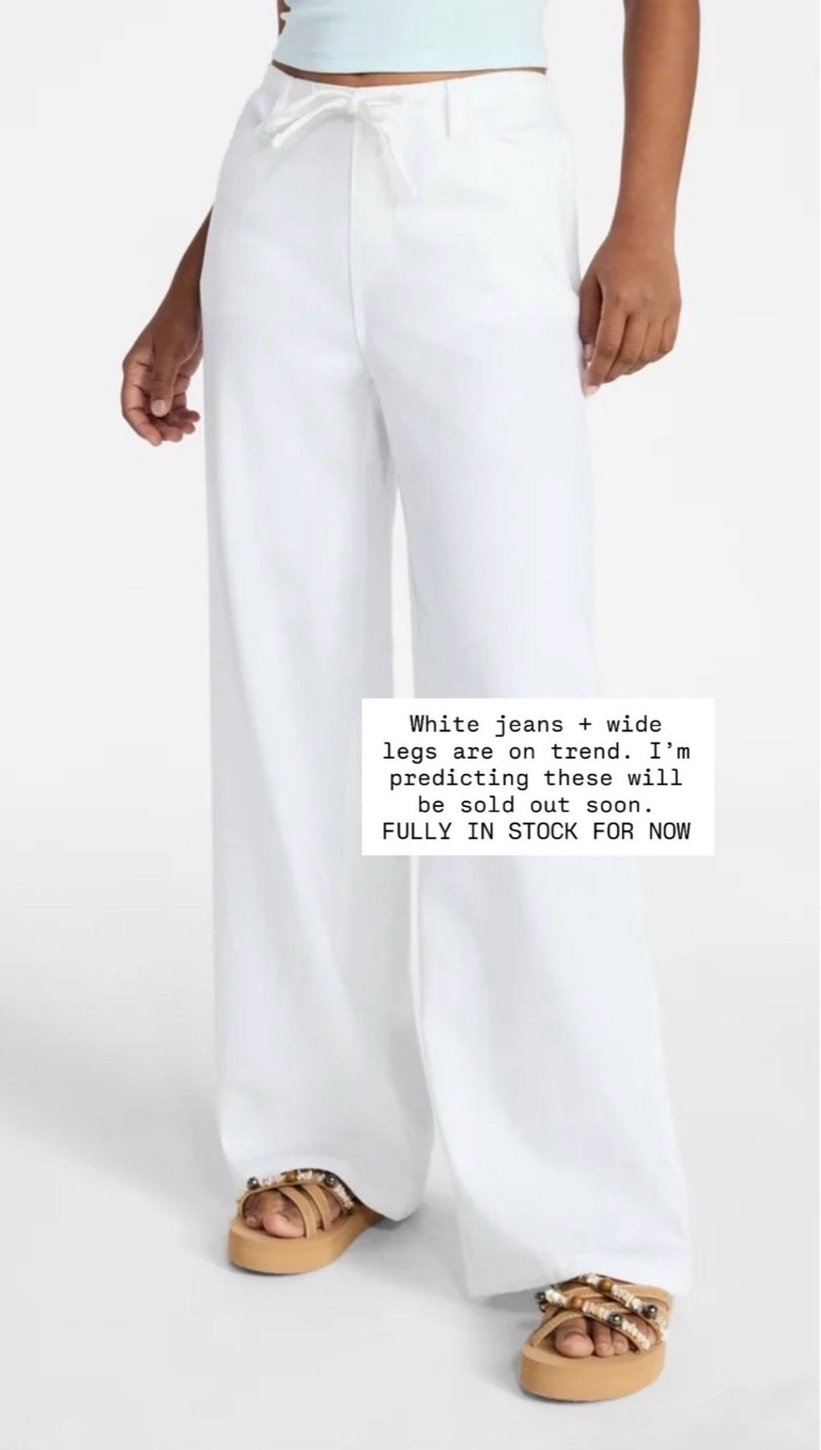 🤍 White denim is on the trend, especially wide leg AND drawstring!
I added these to my cart so quick!

#LTKdayinmylife
#LTKgrwm #LTKmomlife