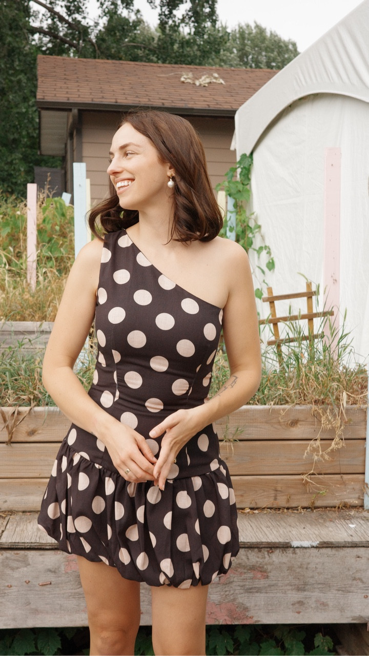 Polka dot dress 🖤⚪️ #weddingguestdress #weddingguestoutfit #postpartumstyle #momstyle #cocktailwedding #weddingguests #summerwedding

#LTKFamily #LTKWedding #LTKStyleTip