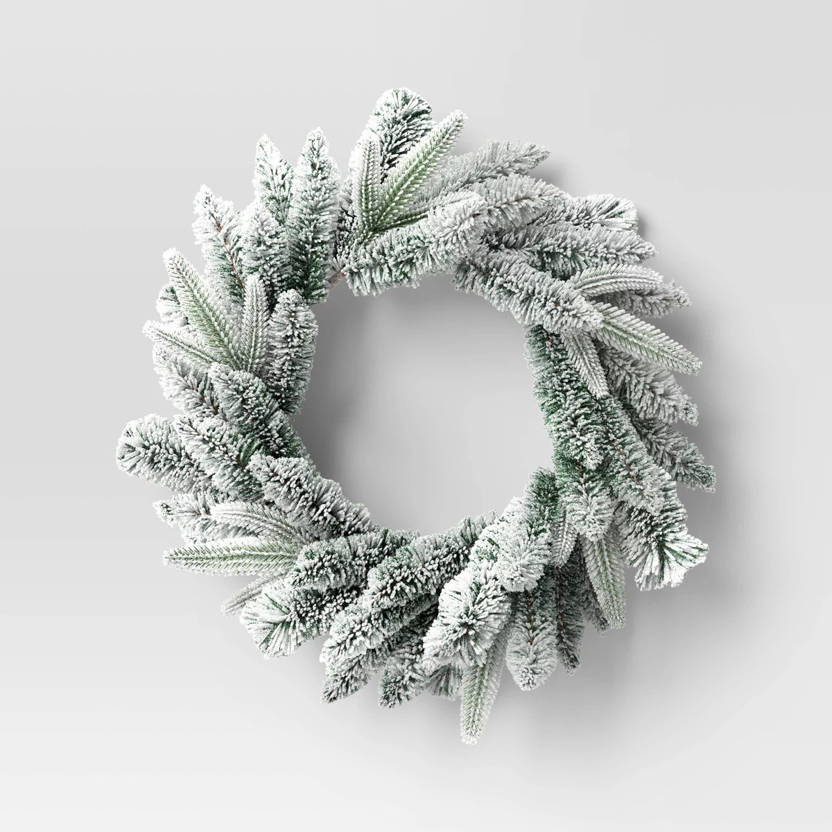 20" Flocked Pine Artificial Christmas Wreath - Wondershop™ | Target