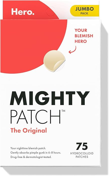 Mighty Patch Original Patch from Hero Cosmetics - #1 Hydrocolloid Acne Pimple Patches for Face, S... | Amazon (US)