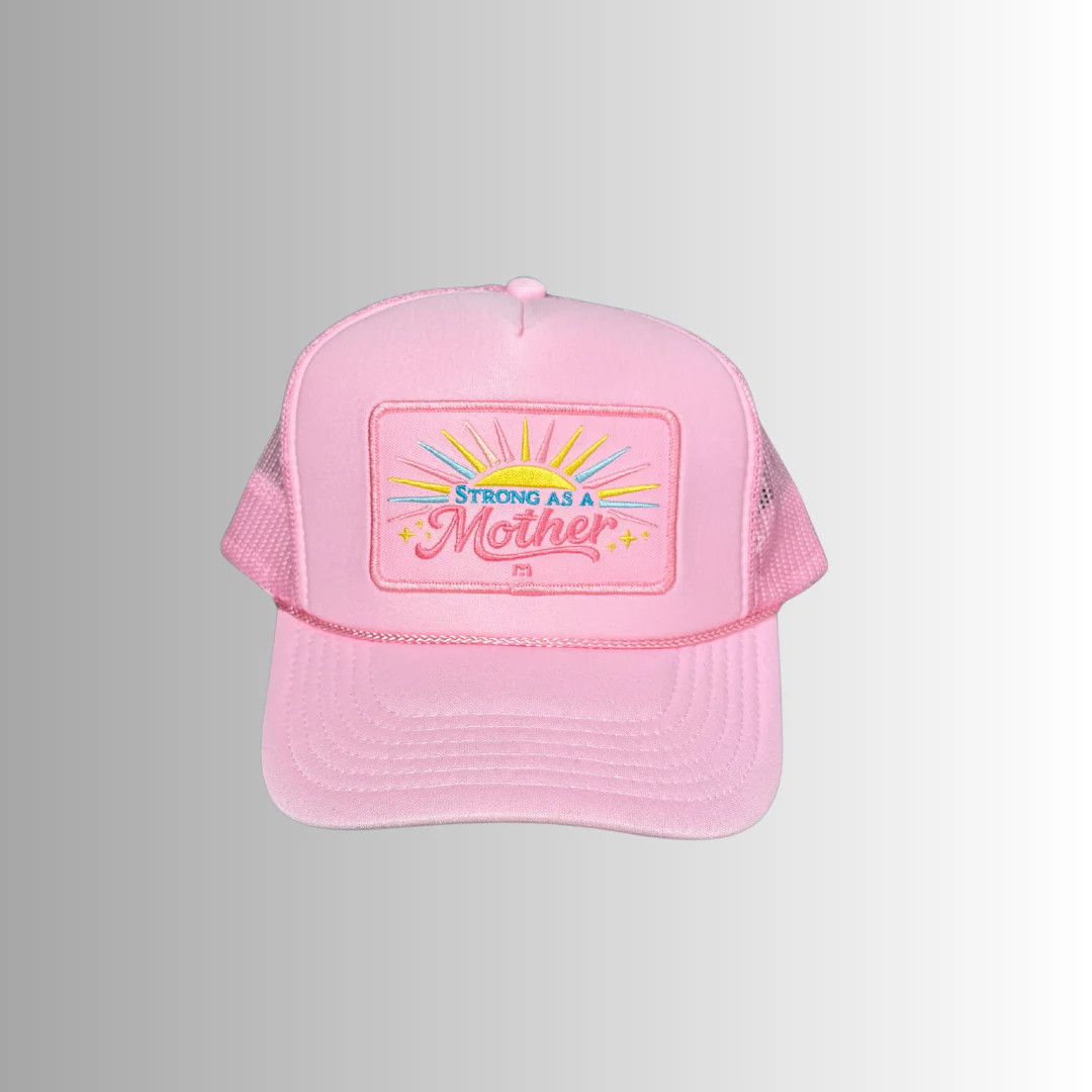 Strong as a mother® Sun Trucker Hat - Flamingo Pink | Mother Hats