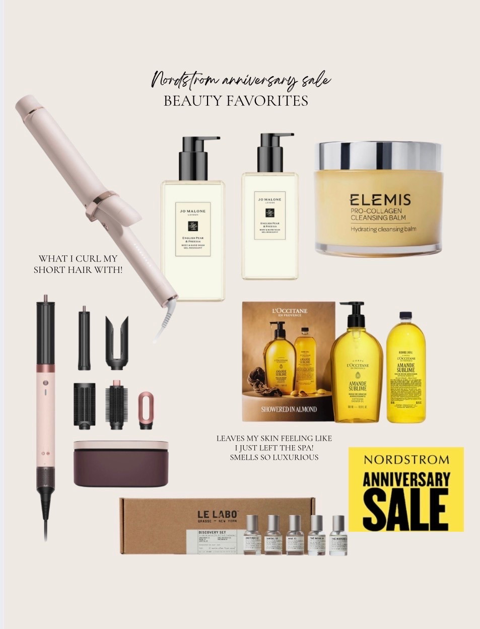 Beauty favorites 
Nordstrom sale