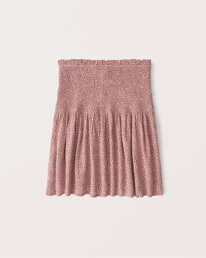 Resort Smocked Mini Skirt | Abercrombie & Fitch (US)