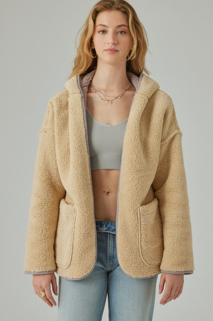 REVERSIBLE HI-PILE CARDIGAN | Lucky Brand