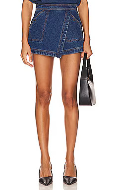 Shona Joy Rita Wrap Skort in Indigo from Revolve.com | Revolve Clothing (Global)