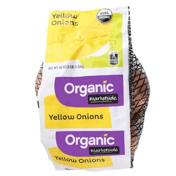 Marketside Organic Yellow Onions, 48 Oz - Walmart.com | Walmart (US)