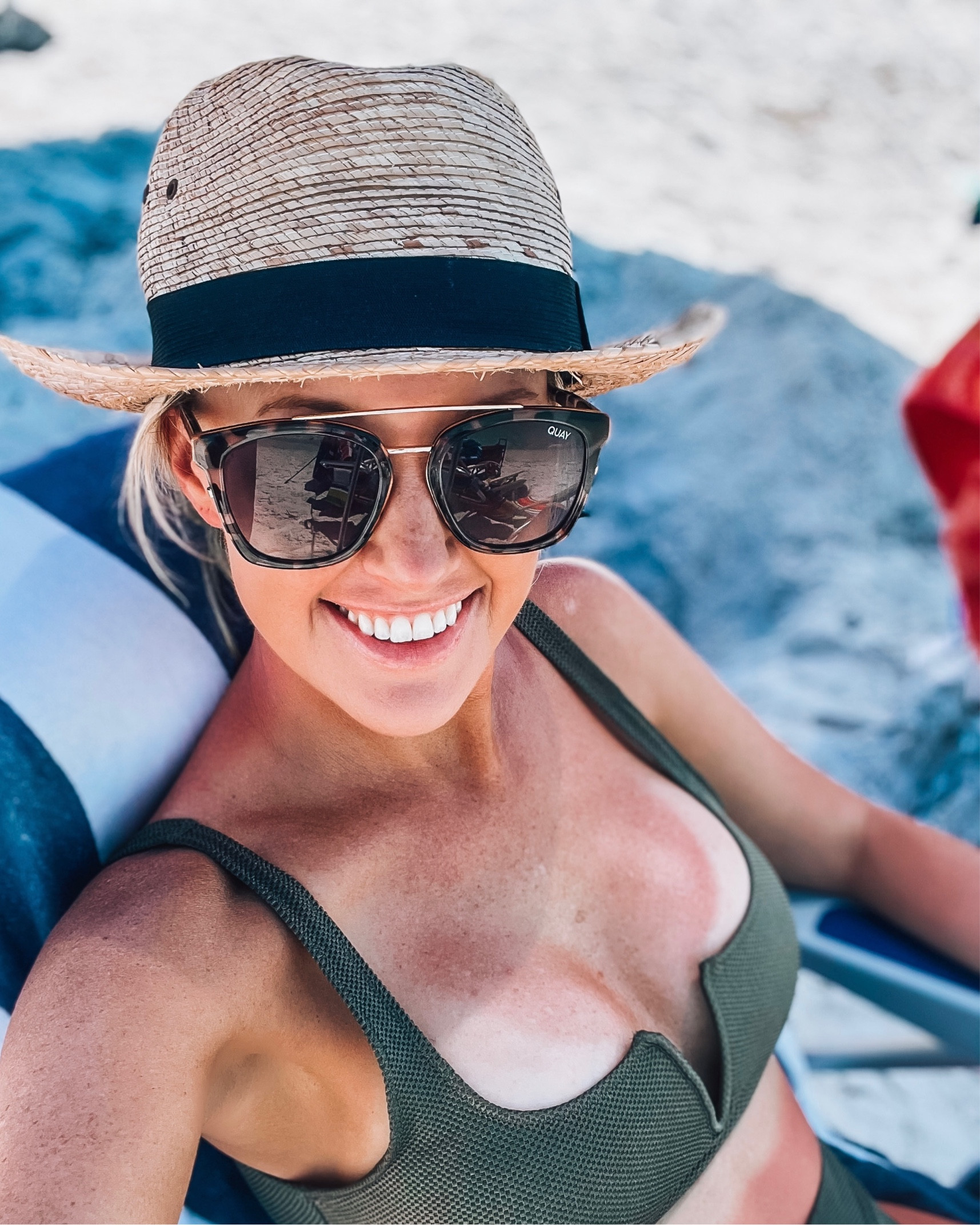 Quay sunglasses in “sweet dreams” now BOGO FREE! Best sale of the year. 🤩
Swimsuit is Aerie ☀️ 

#LTKsalealert #LTKGiftGuide #LTKstyletip