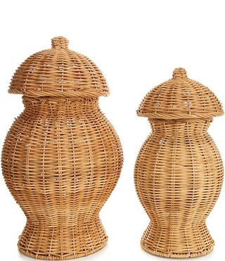 Southern Living Festive Fall Collection Arurog Handwoven Lidded Vase | Dillard's | Dillard's