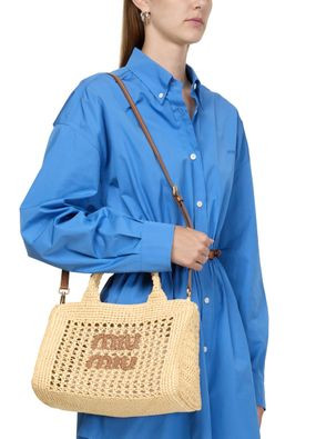 Raffia handbag - MIU MIU | 24S US