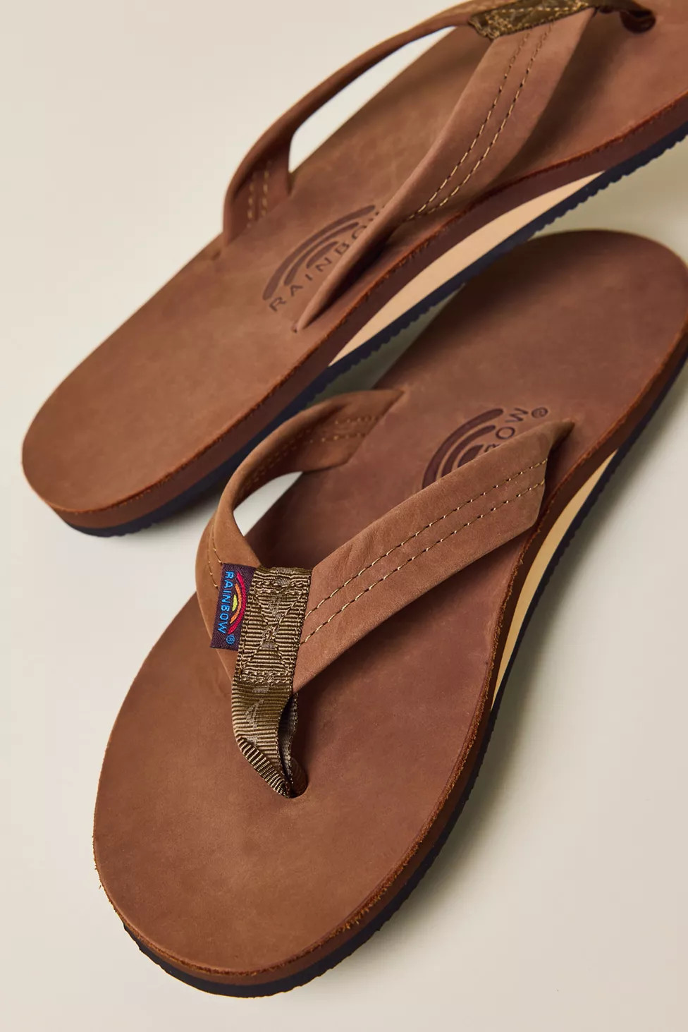 Rainbow Men's Leather Single Layer Flip Flop Sandal | Urban Outfitters (US and RoW)