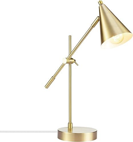 Globe Electric 52887 Tacoma Desk lamp, 18" 1-Light, Brass | Amazon (US)