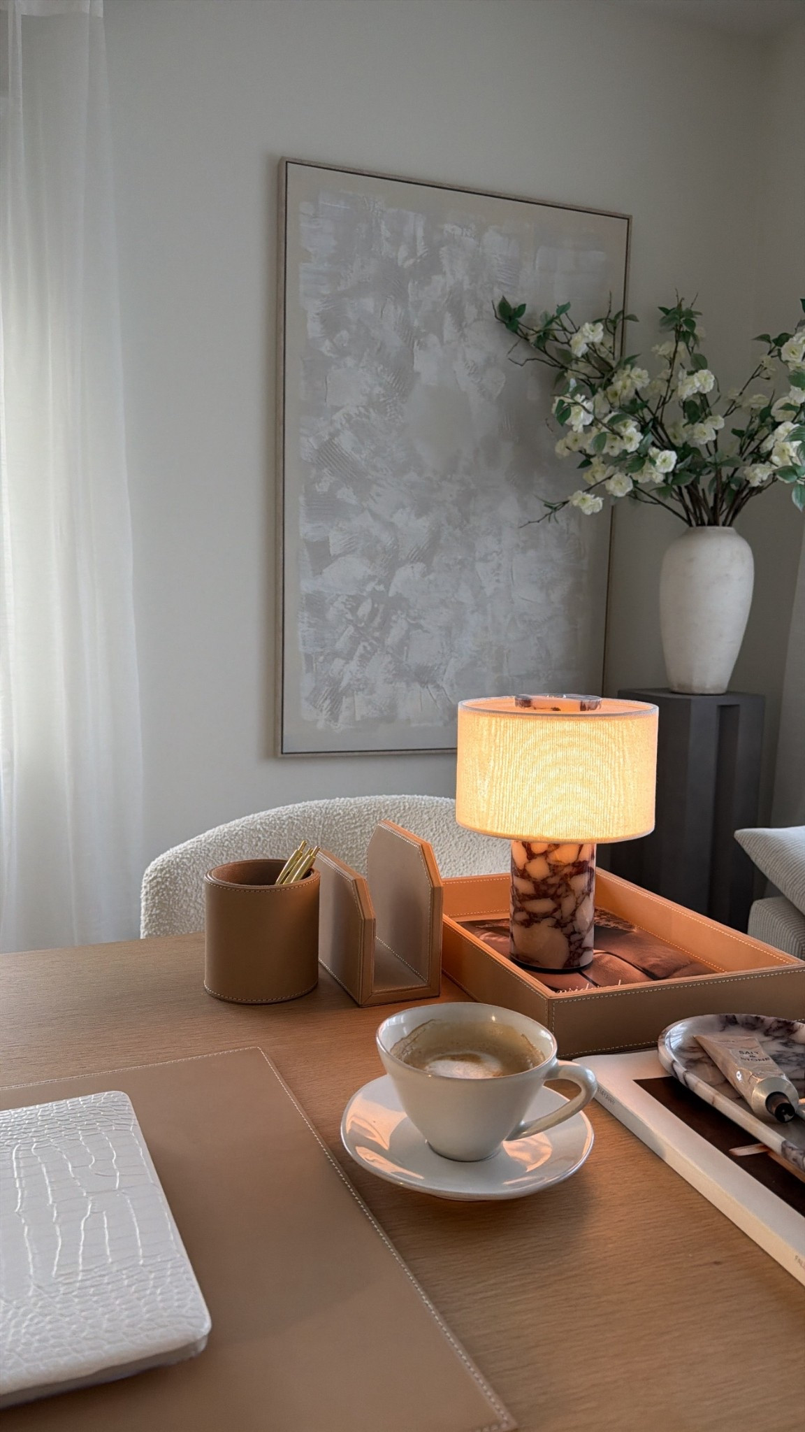 Home office views lately 🤍

This new lamp adds the perfect warm glow — such a simple detail that makes a difference

Linked here

#LTKHome #LTKMothersDay #LTKdayinmylife