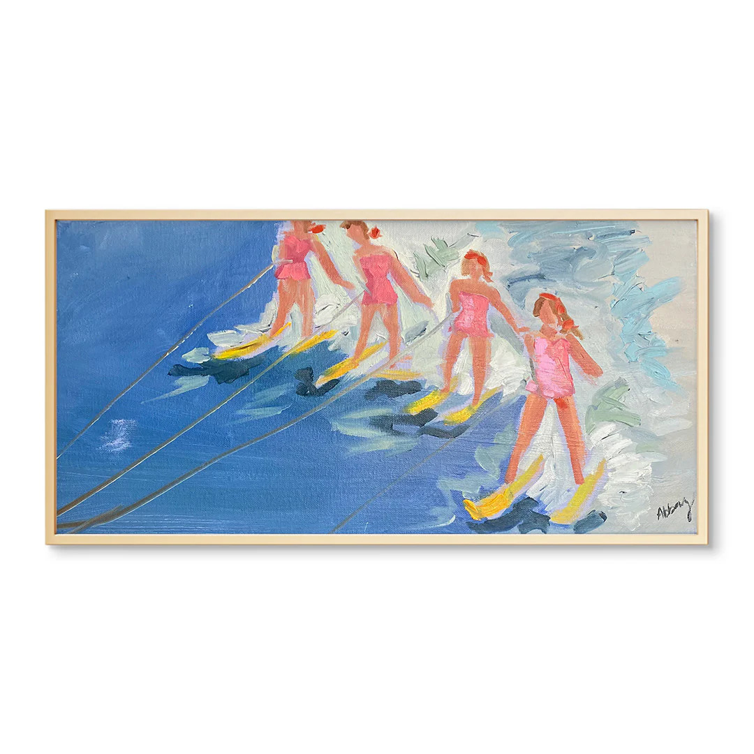 Water Skiing Girlfriends by Abbey Mueller | Urban Garden Prints