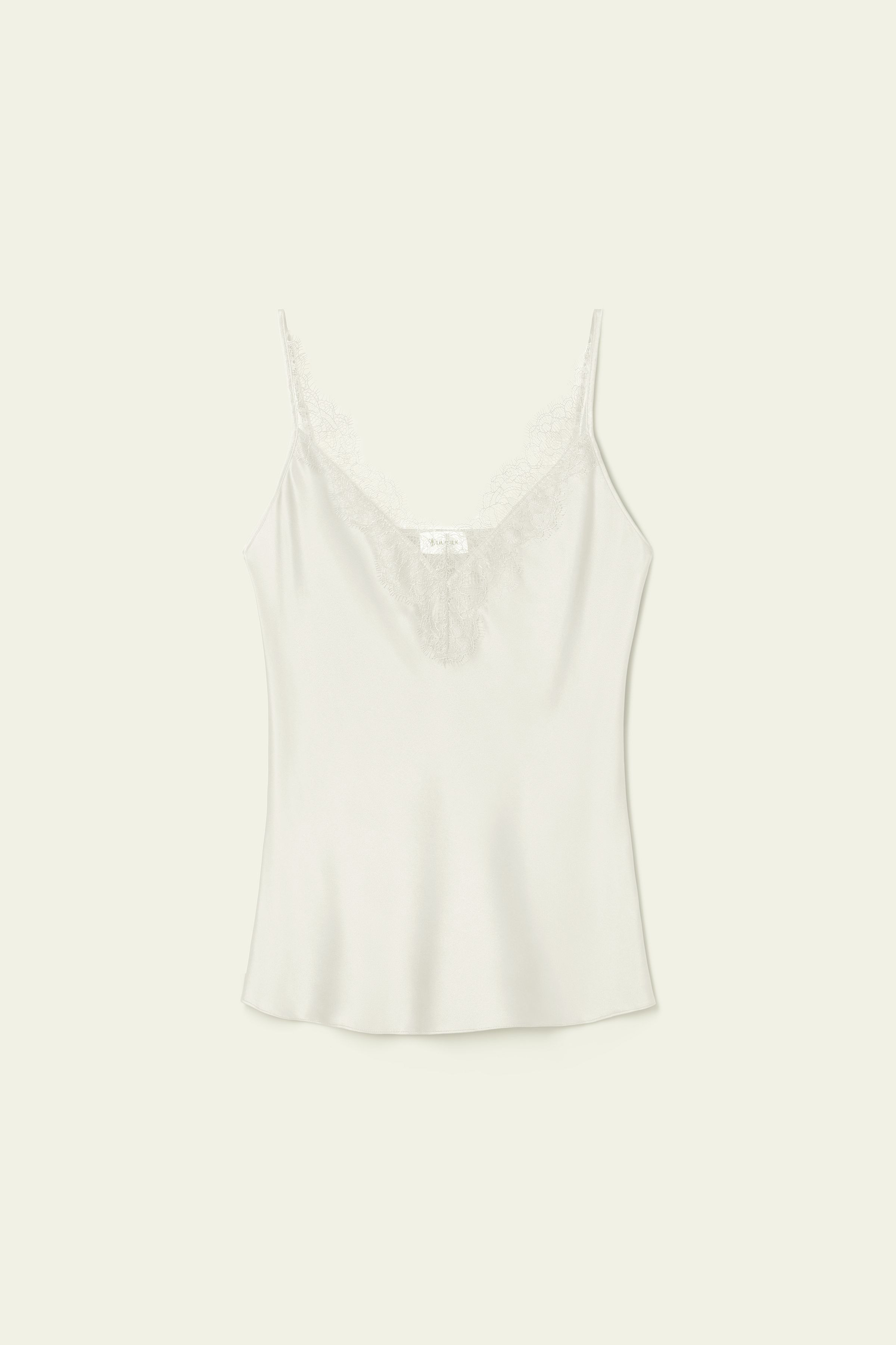 Lace-Trimmed Silk Camisole | LilySilk