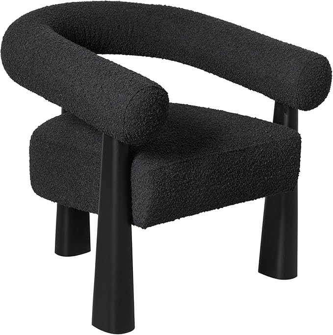 Tov Furniture Spara Black Performance Boucle Accent Chair (Black) | Amazon (US)