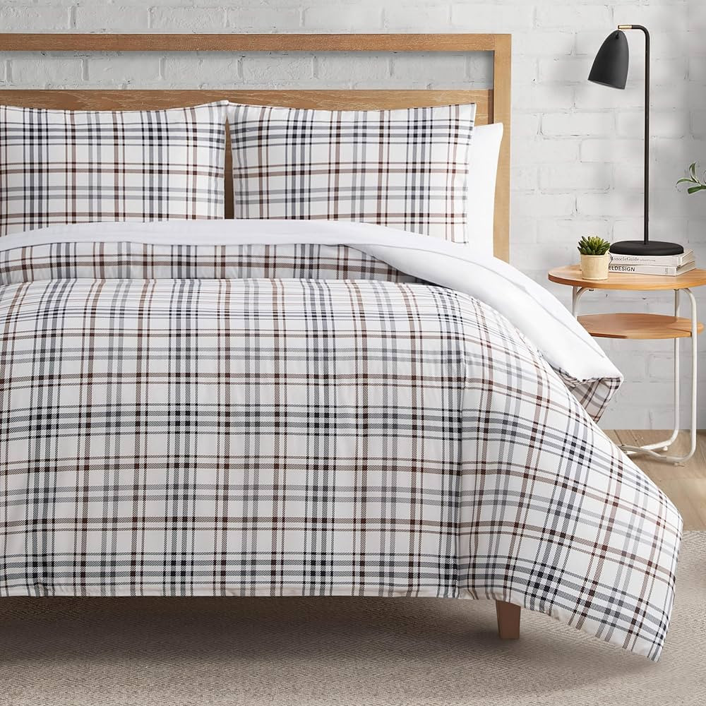 Lucky Brand Camper Plaid Comforter Set - Full/Queen Size - 3 Piece Cozy Bedding Ensemble | Amazon (US)