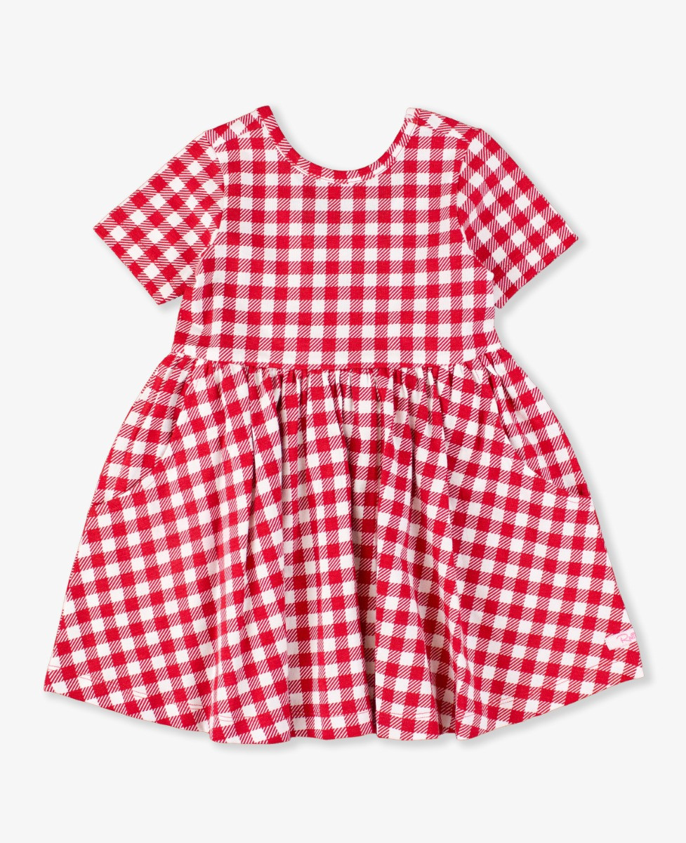 Short Sleeve Knit Twirl Dress | RuffleButts / RuggedButts