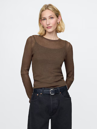 Sheer Rib Sweater | Gap (US)