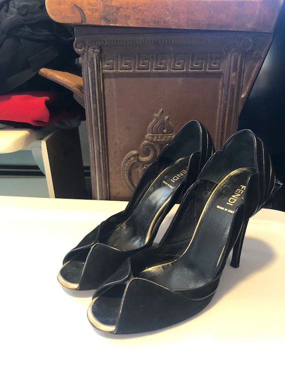 Vintage Fendi Shoes / Vintage Women's Fendi Heels Size - Etsy | Etsy (US)
