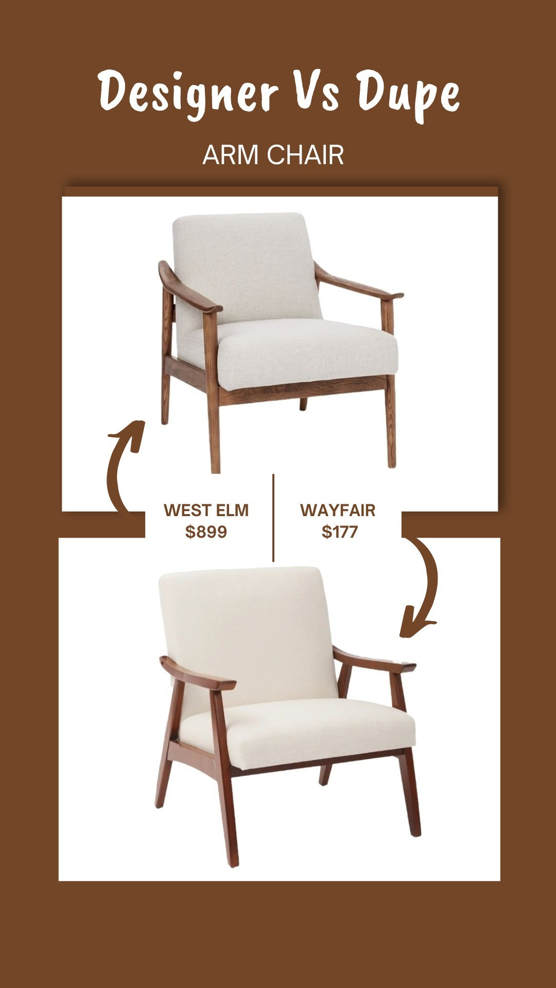 WEST ELM VS WAYFAIR ARM CHAIR

#LTKSaleAlert #LTKHome #LTKU